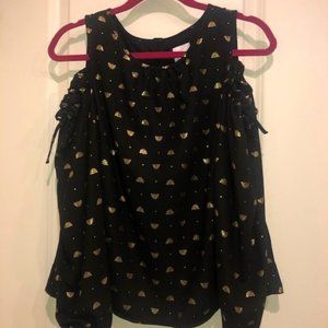 LC Lauren Conrad Cold Shoulder blouse